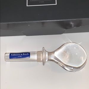 Villeroy & Boch Crystal Wine Stopper. Never used.
